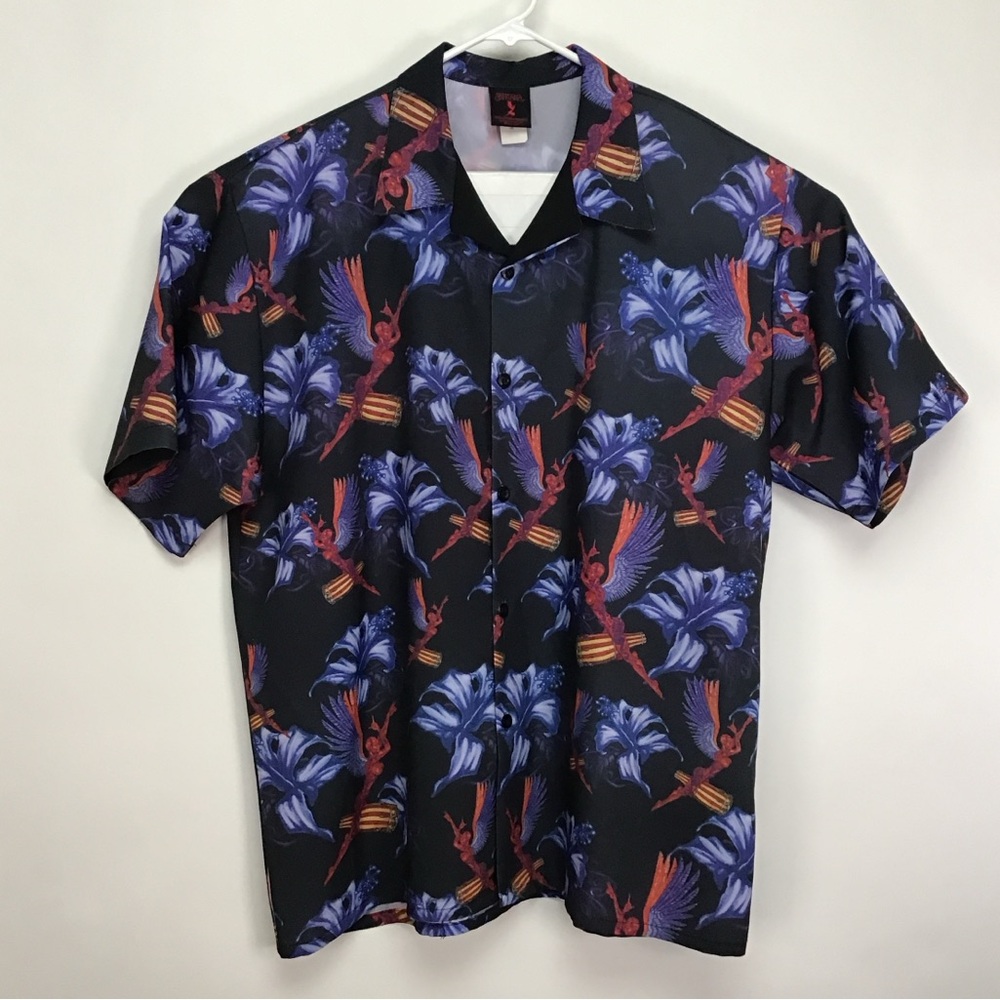 Santana men’s made in USA short sleeve button up casual shirt 2XL